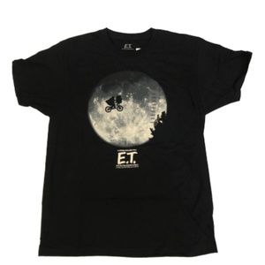 E.T. Extra Terrestrial Movie Black T Shirt